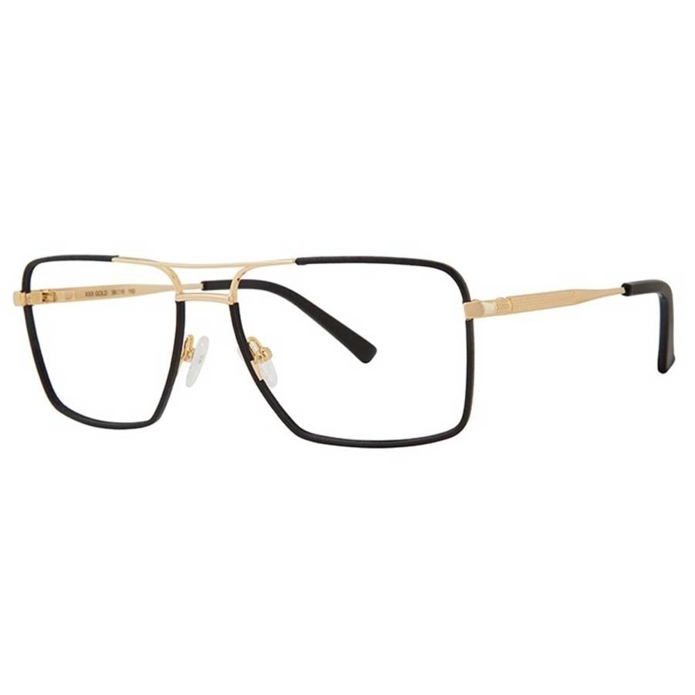Goliath XXX Eyeglasses Gold nanmm Rectangle
